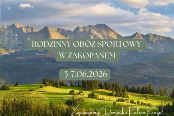 Rodzinny obóz sportowy 3-7 czerwca 2026